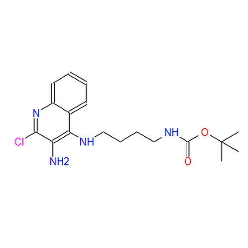 Carbamic acid, N-[4-[(3-amino-2-chloro-4-quinolinyl)amino]butyl]-, 1,1-dimethylethyl ester